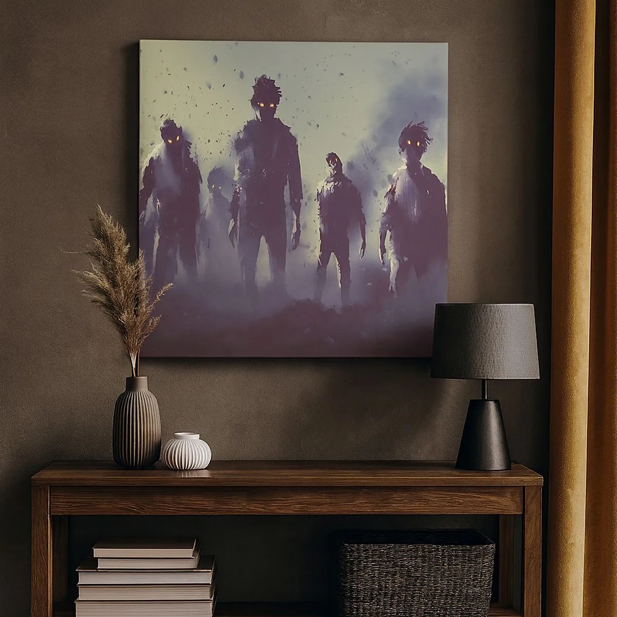 Impression sur toile - Image sur toile - Fais attention! Ils arrivent - 30x30 cm