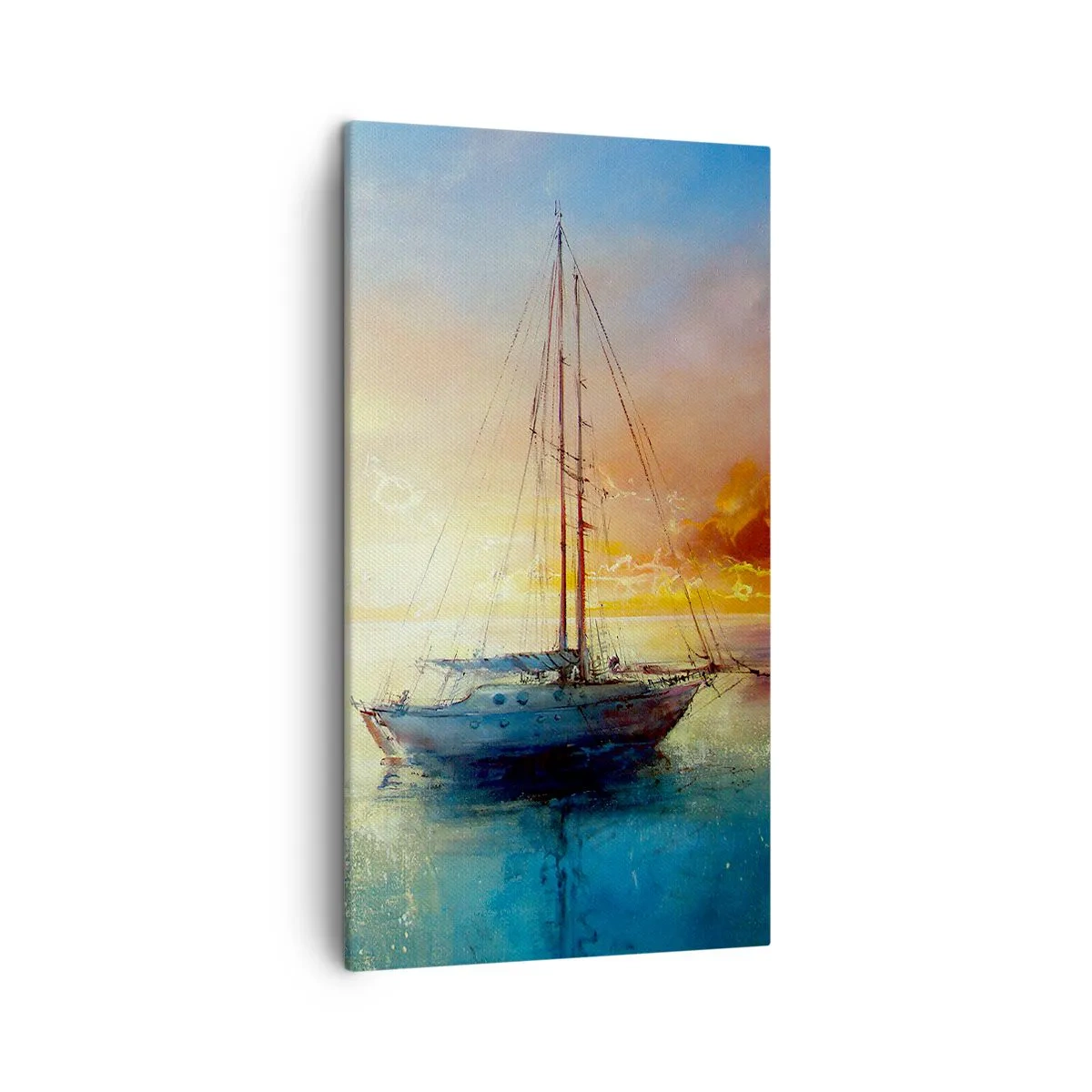 Impression sur toile - Image sur toile - Dans une baie dorée - 45x80 cm