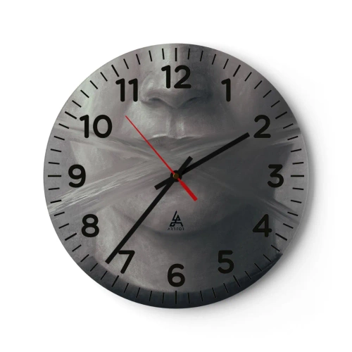 Horloge murale - Pendule murale - Sans mot - 30x30 cm