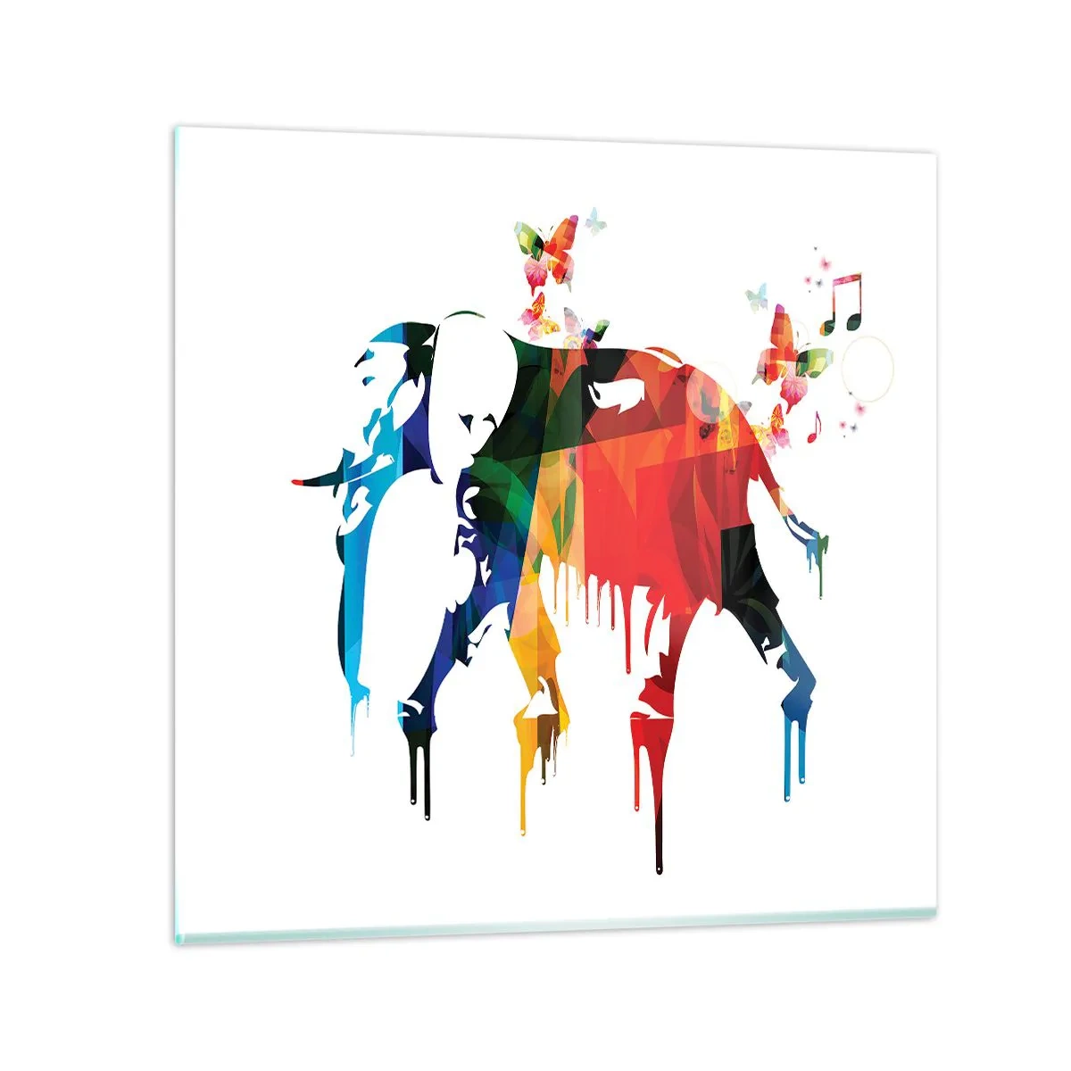 Impression sur verre - Image sur verre - Tout le monde peut danser - 40x40 cm