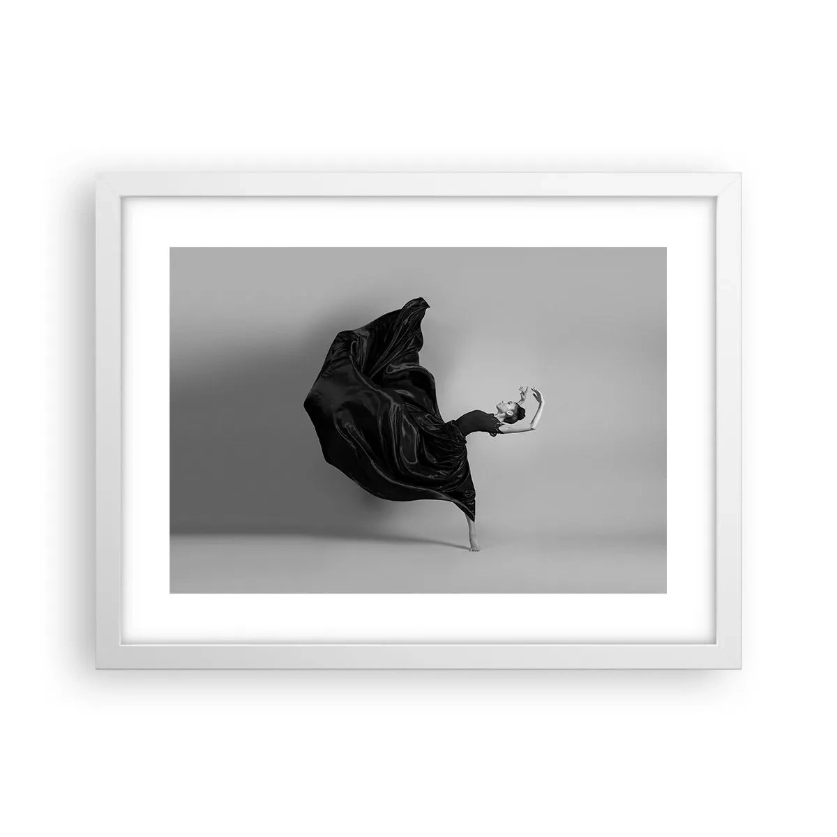 Affiche dans un cadre blanc - Poster - Musique ailées - 40x30 cm