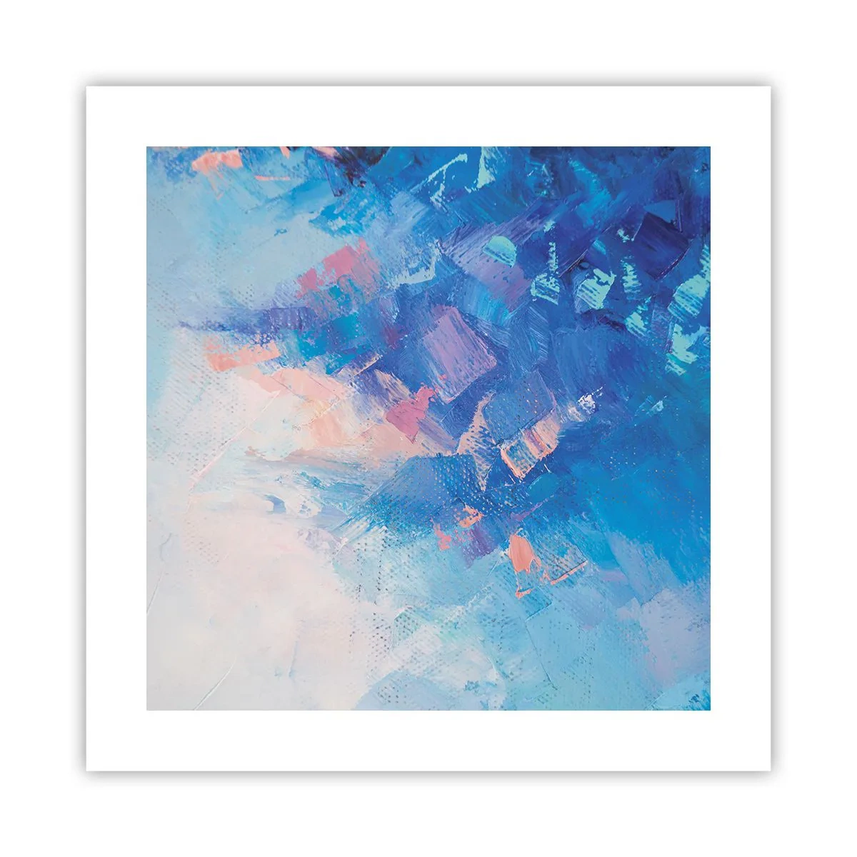 Affiche - Poster - Abstraction hivernale - 40x40 cm