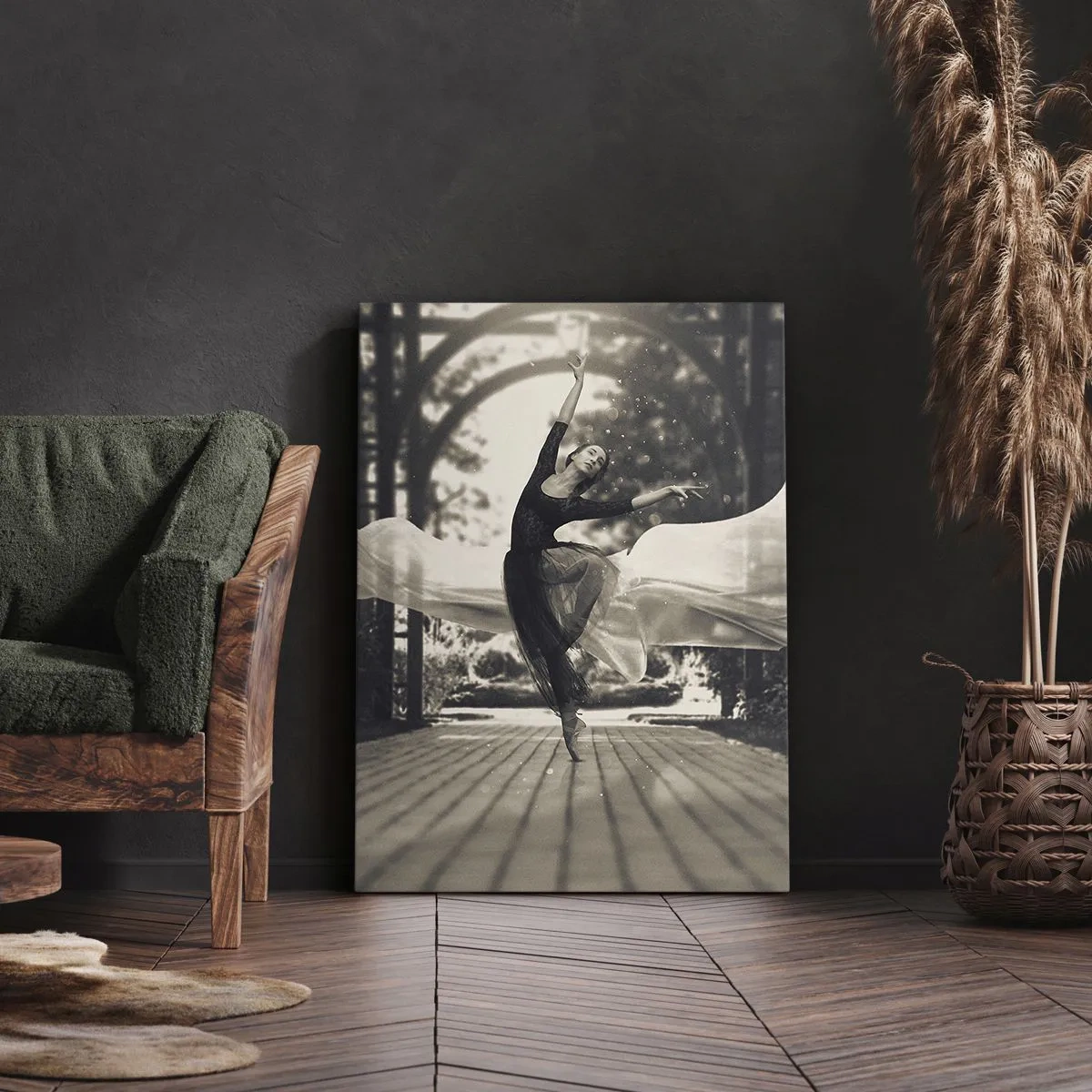 Impression sur toile - Image sur toile - La danse de l'esprit jardin - 45x80 cm