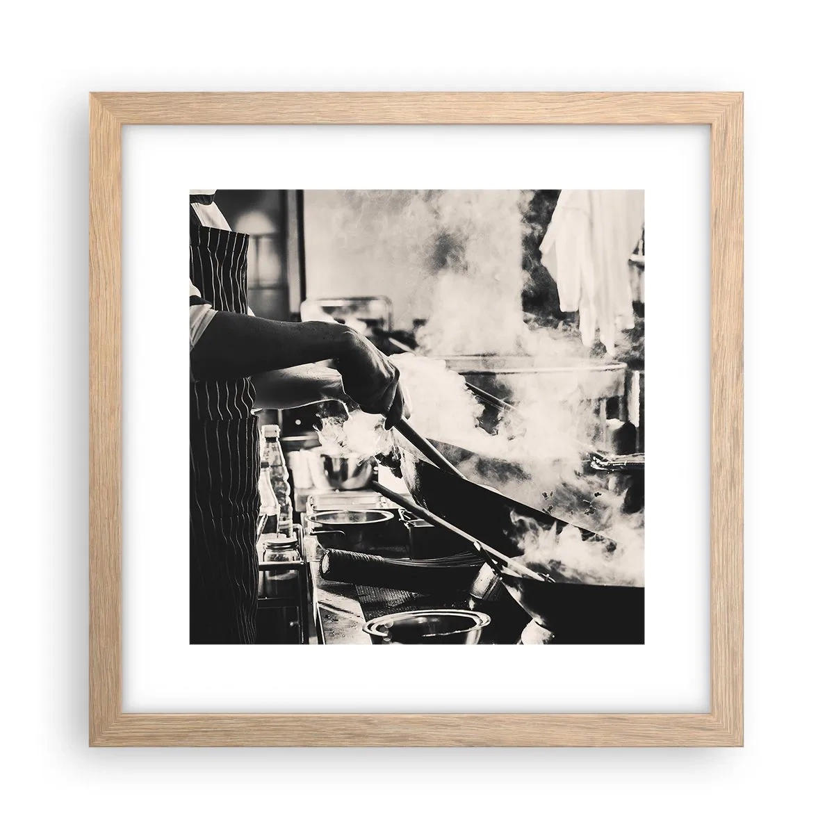Affiche dans un chêne clair - Poster - Alchimie des saveurs - 30x30 cm
