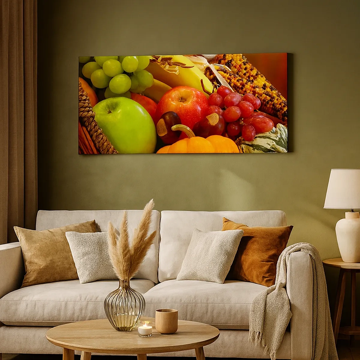 Impression sur toile - Image sur toile - Panier de récolte - 30x30 cm