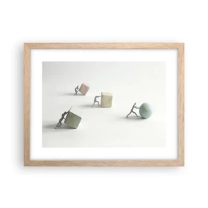 Affiche dans un chêne clair - Poster - Rien que la vie - 40x30 cm