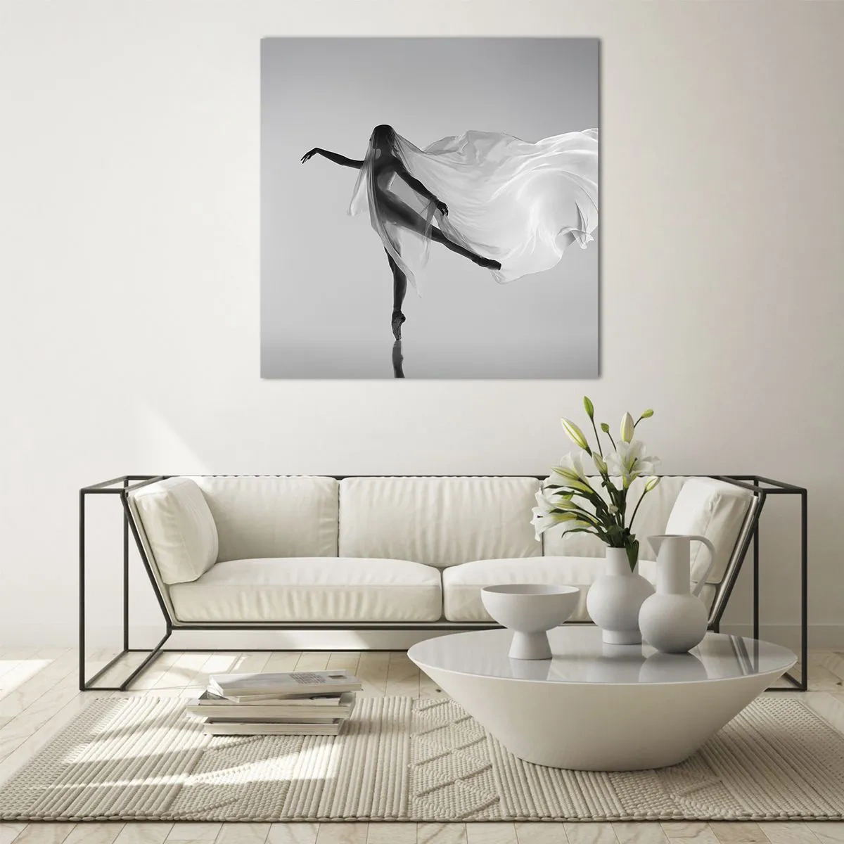 Impression sur verre - Image sur verre - Légèreté et grâce - 60x60 cm