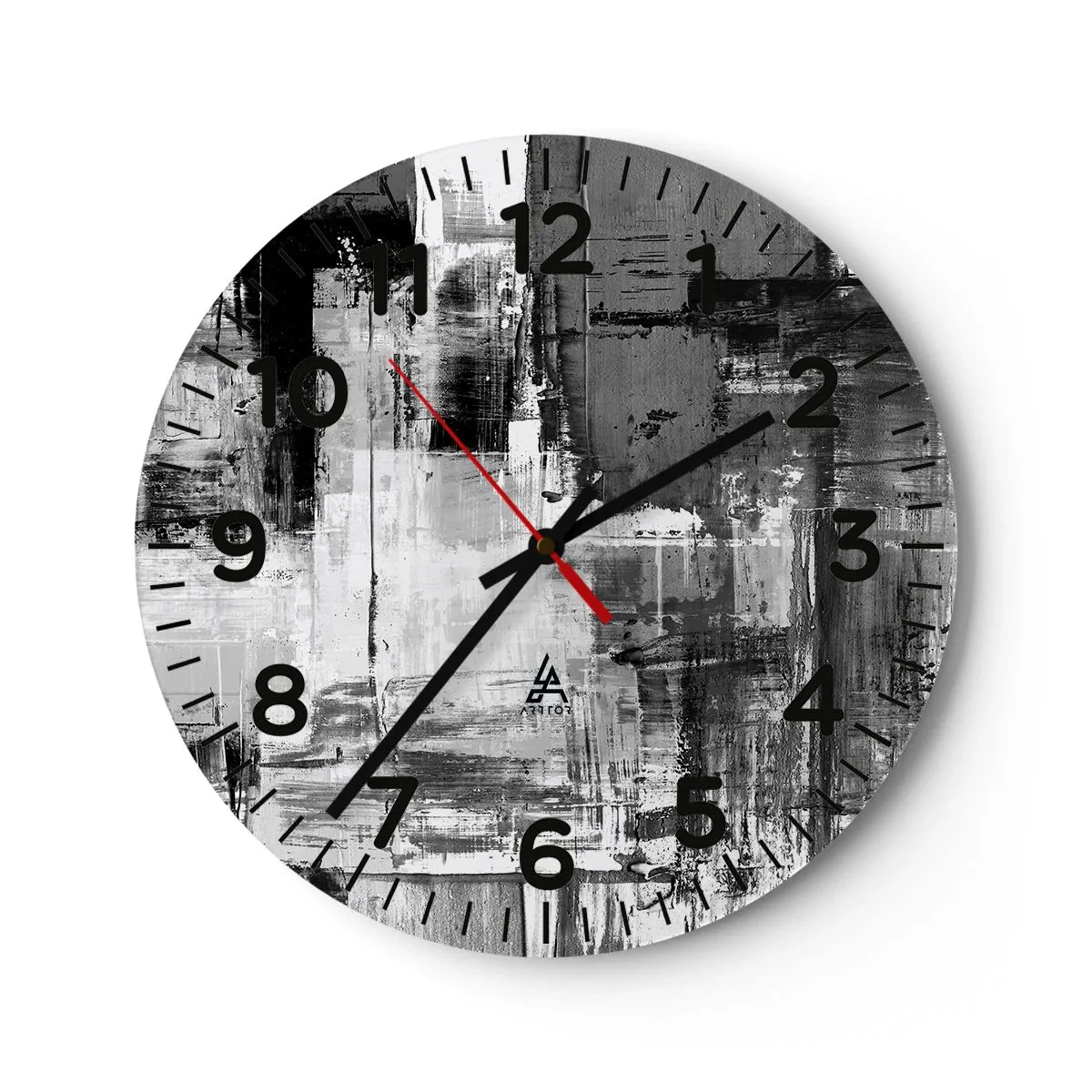 Horloge murale - Pendule murale - Le gris est beau - 40x40 cm