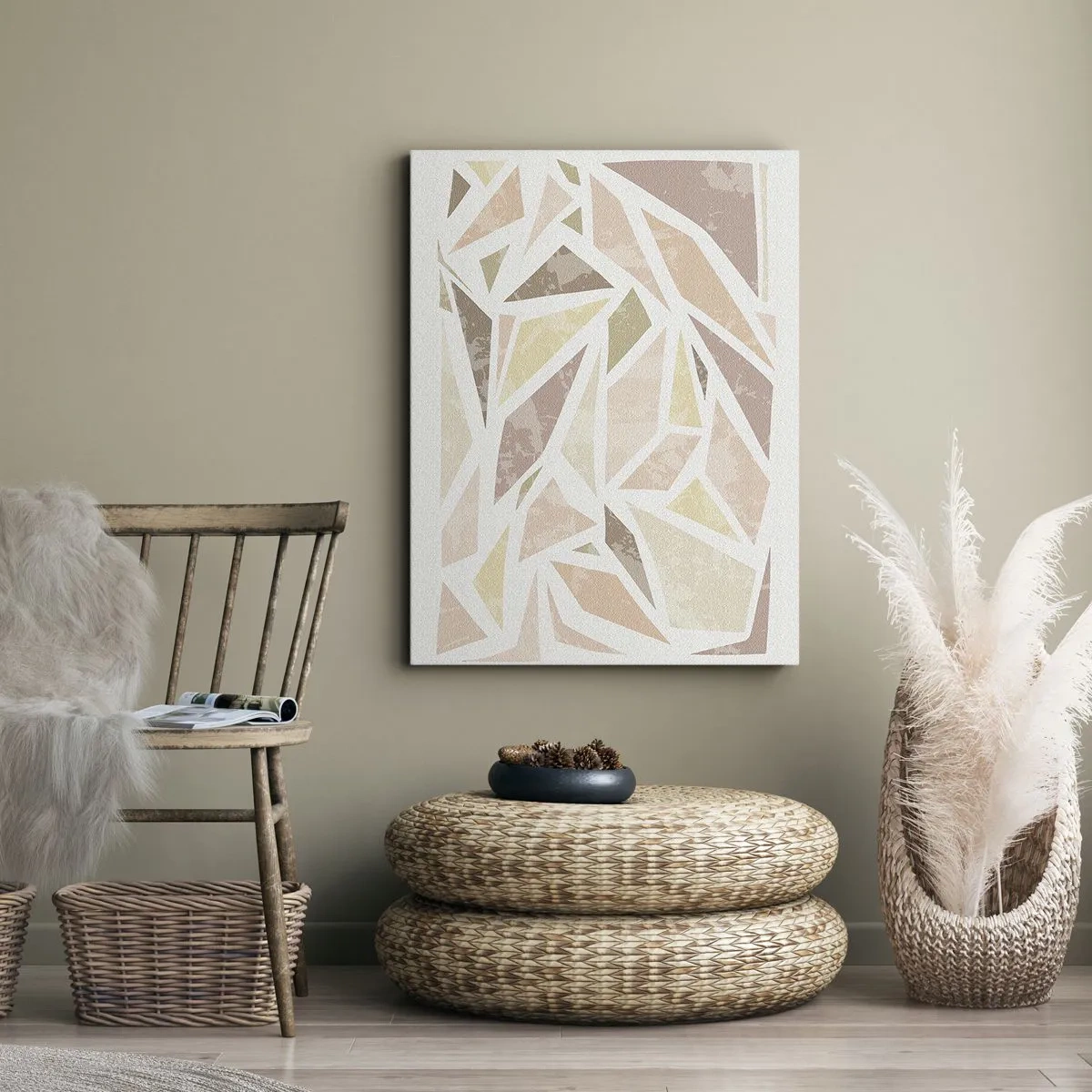 Impression sur toile - Image sur toile - Composition de vitraux - 45x80 cm