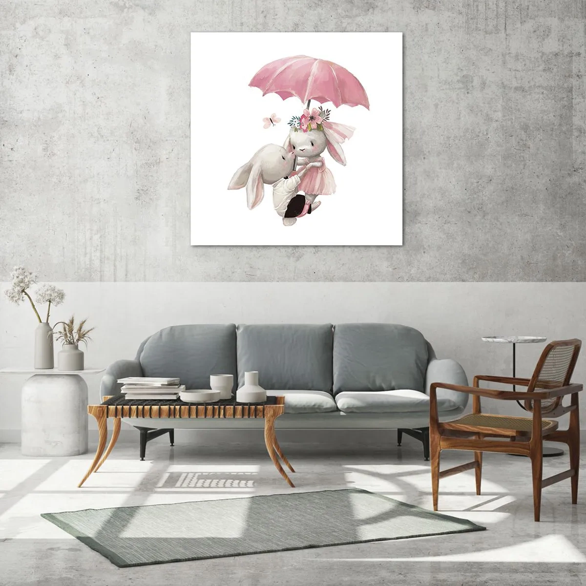 Impression sur verre - Image sur verre - C'est ça l'amour - 70x70 cm