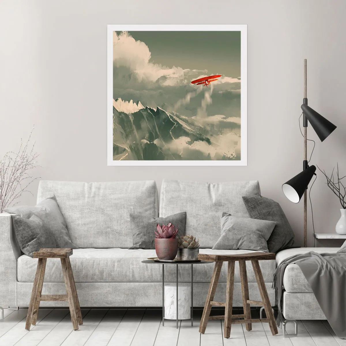 Affiche - Poster - Pionnier intrépide - 60x60 cm