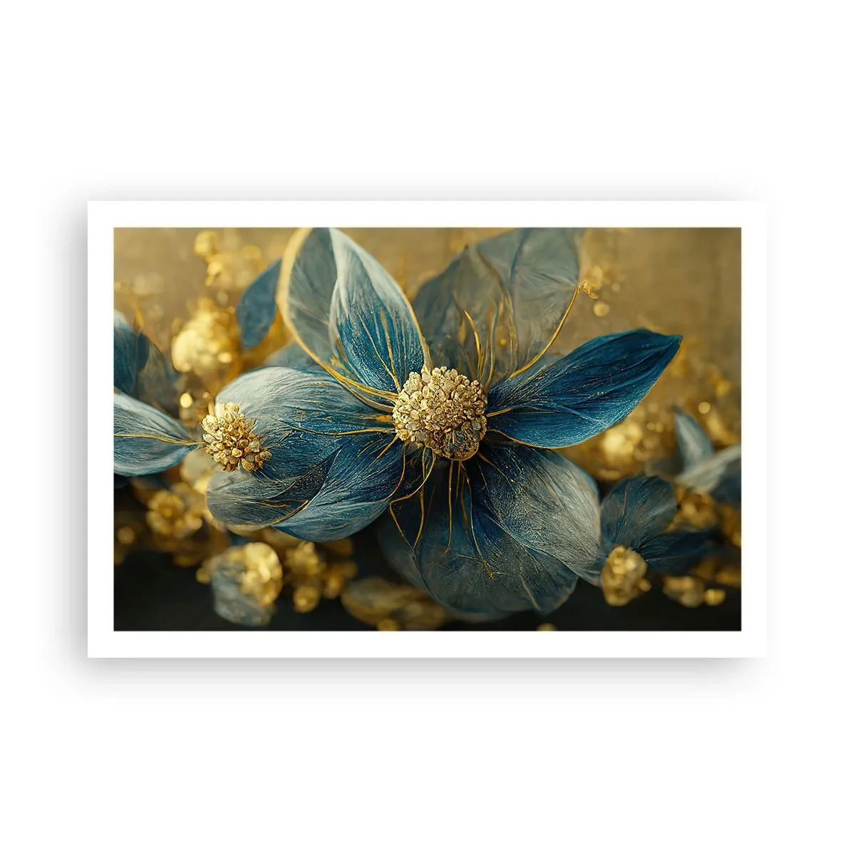 Affiche - Poster - Fleurir avec de l'or - 91x61 cm