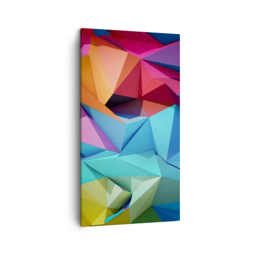 Impression sur toile - Image sur toile - Origami arc-en-ciel - 45x80 cm