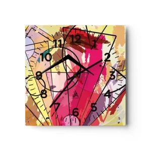 Horloge murale - Pendule murale - Explosion - 30x30 cm