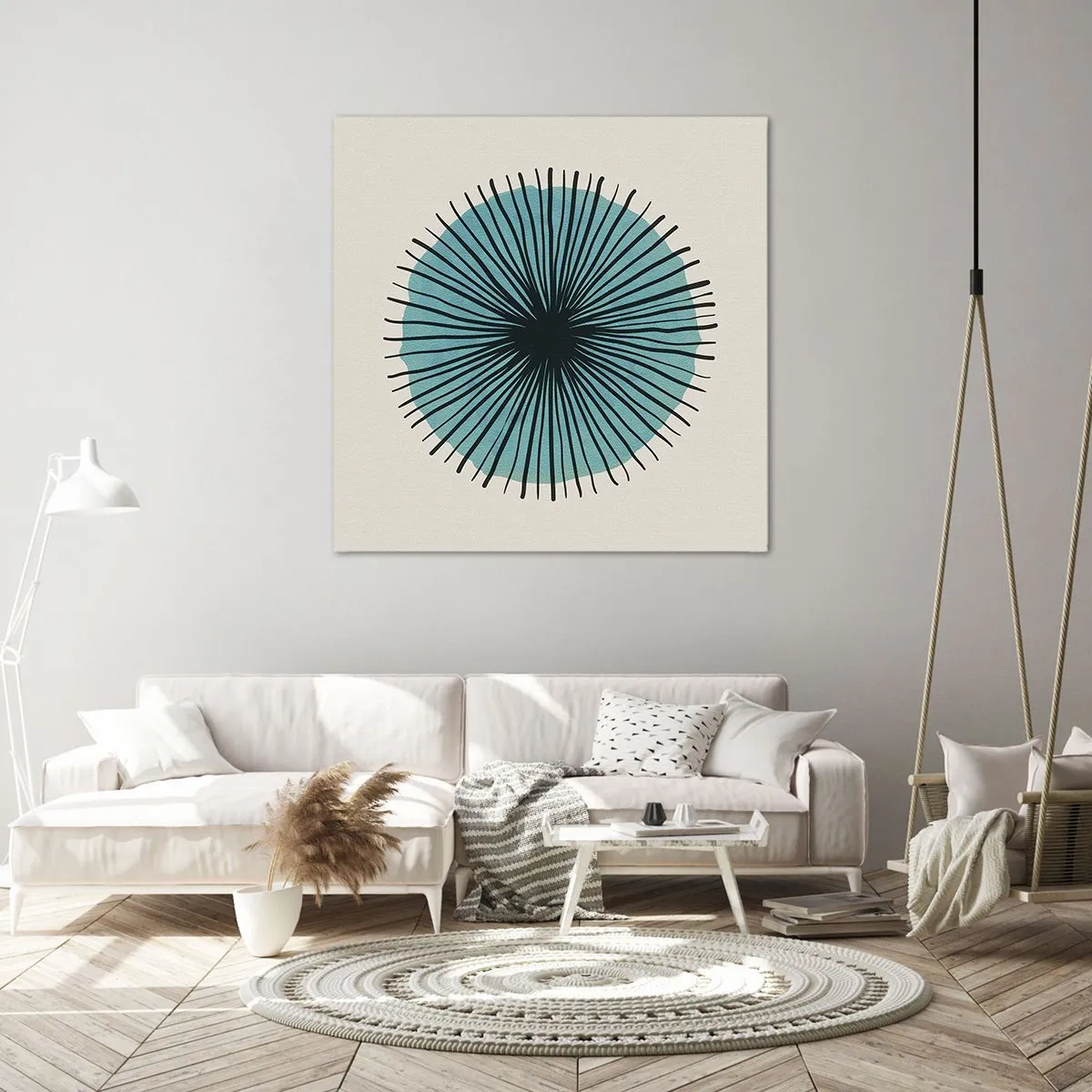 Impression sur toile - Image sur toile - Rayonnant dans l'azur - 30x30 cm