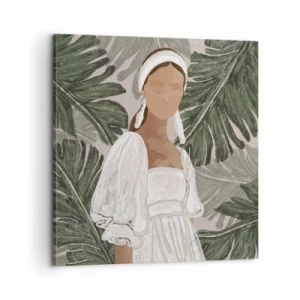 Impression sur toile - Image sur toile - Portrait exotique - 60x60 cm