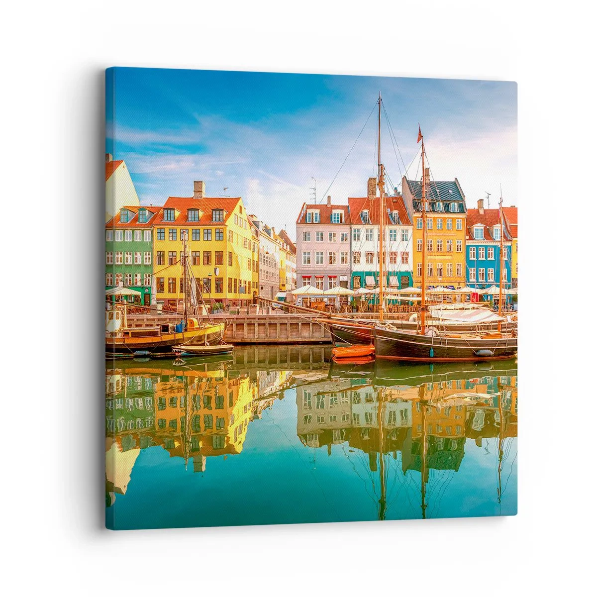 Impression sur toile - Image sur toile - Aussi lisse qu'un miroir au-dessus de l'eau - 30x30 cm