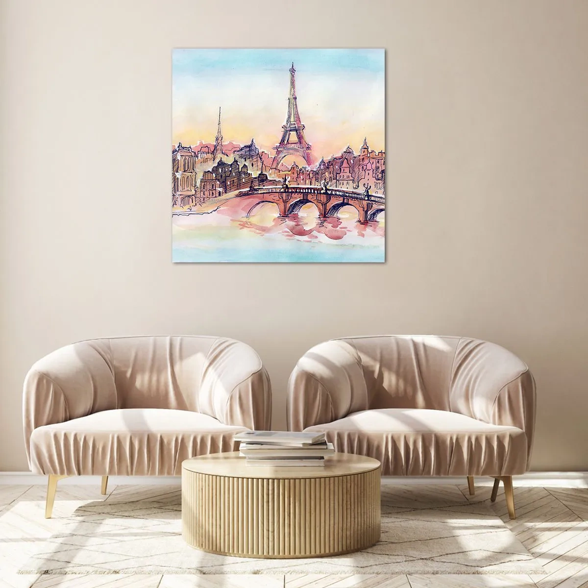 Impression sur verre - Image sur verre - La seule ville de ce type au monde - 60x60 cm