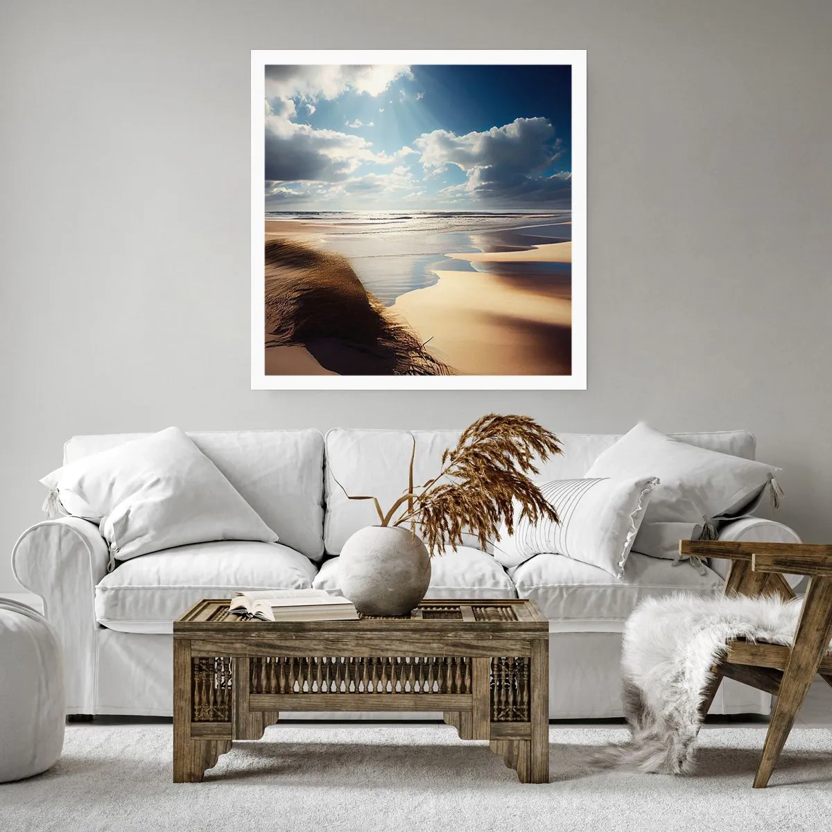 Affiche - Poster - Plage, plage sauvage - 30x30 cm
