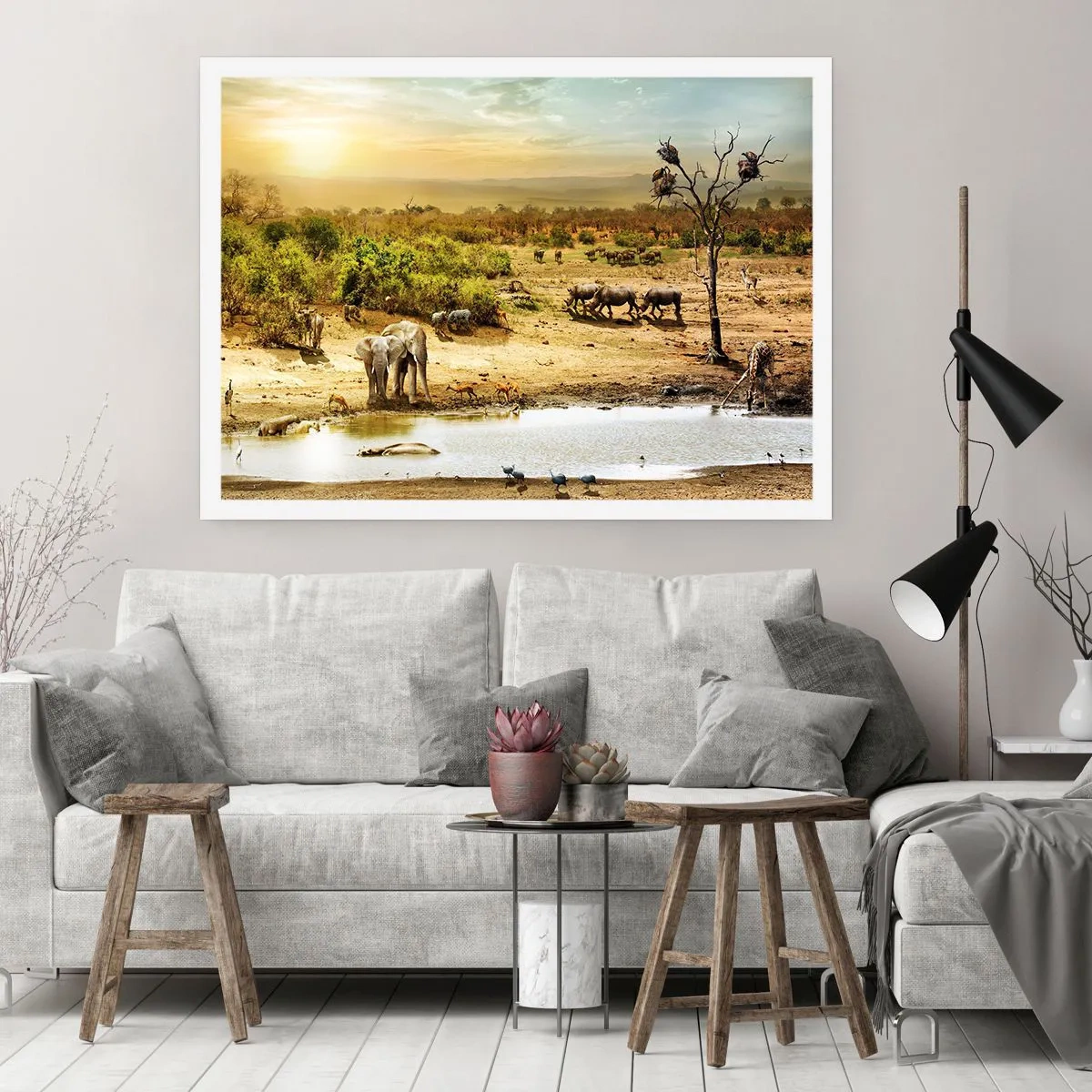 Affiche - Poster - "Et d'Eden coulait une rivière..." - 91x61 cm