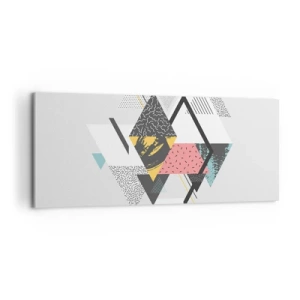 Impression sur toile - Image sur toile - Variation sur triangle et losange - 100x40 cm