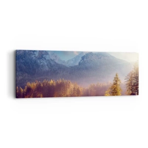 Impression sur toile - Image sur toile - Dans les montagnes et les vallées - 90x30 cm