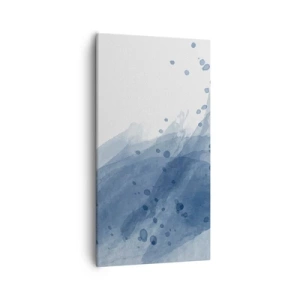 Impression sur toile - Image sur toile - Tulle bleu - 55x100 cm