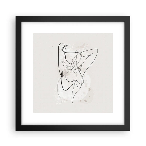 Affiche dans un cadre noir - Poster - L'art de la séduction - 30x30 cm